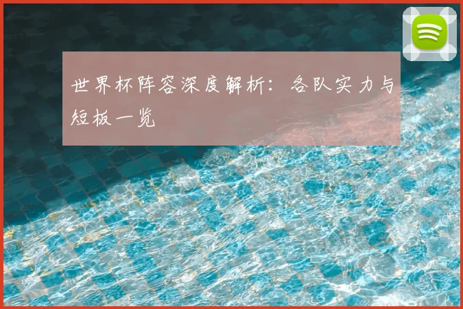 世界杯阵容深度解析：各队实力与短板一览